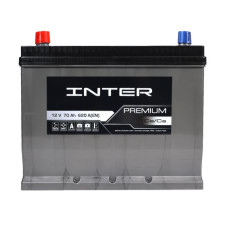 Автомобільний акумулятор INTER Premium Asia 70Ah 620AL+ (D26)