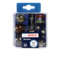 Набір автоламп з запобіжниками Bosch H4 maxiBox 12V 1987301111