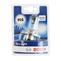 Лампа галогенна Bosch Pure Light H4 12V 60/55W P43t (блістер 1 шт.) 1987301001