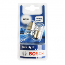 Лампа розжарювання Bosch Pure Light R5W 12V 5W BA15s (блістер 2 шт.) 1987301022