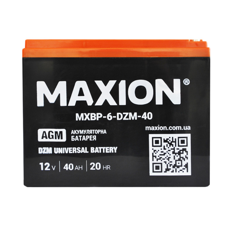Акумулятор тяговий MAXION MXBT-6-DZM-40 (12V, 40А)