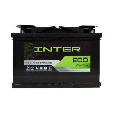 Автомобільний акумулятор INTER Eco 77Ah 570A L+ (L3)