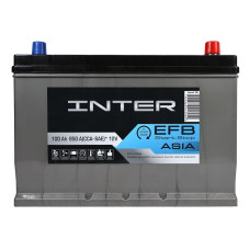 Автомобильный аккумулятор INTER Premium Asia 100Ah 850A R+ EFB (D31)