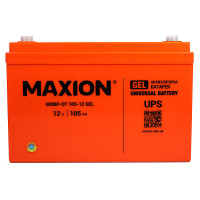 Промышленный аккумулятор MAXION GEL 12V 105Ah L+ (левый +) 12-105