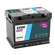 Автомобільний акумулятор EXIDE L01 AGM (EK500) 50Аh 570A R+