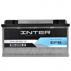 Автомобильный аккумулятор INTER EFB (L5) 110Ah 920A R+ (правый +)