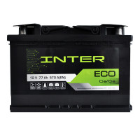 Автомобильный аккумулятор INTER Eco (L3) 77Ah 570A R+ (правый +)