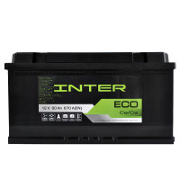Автомобильный аккумулятор INTER Eco (L5) 90Ah 670A R+ (правый +)