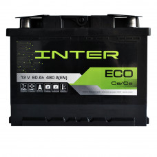 Автомобільний акумулятор INTER Eco 60Ah 480A R+ (L2)