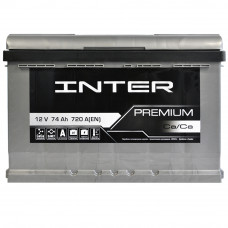 Автомобільний акумулятор INTER Premium 74Ah 720A R+ (L3)