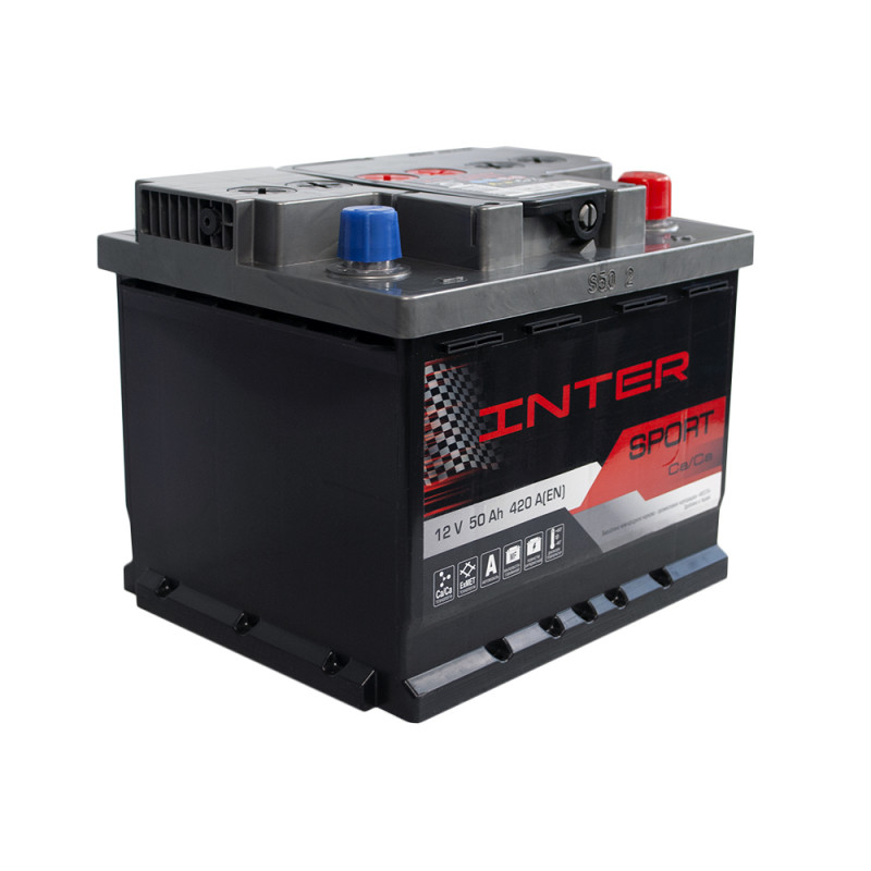 Автомобільний акумулятор INTER Sport  50Ah 420A R+ (L1B)