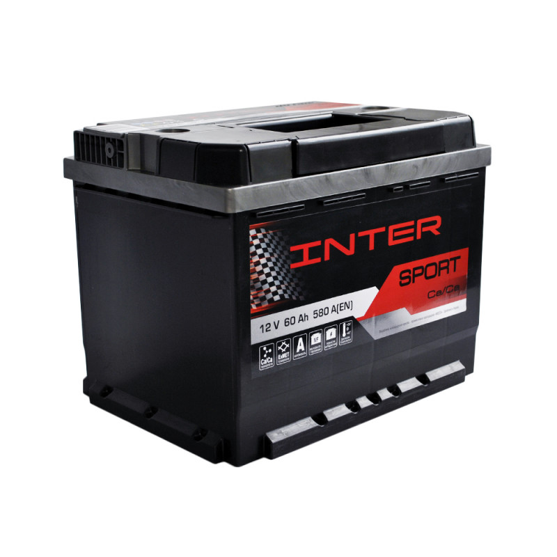 Автомобільний акумулятор INTER Sport  60Ah 580A R+ (L2)