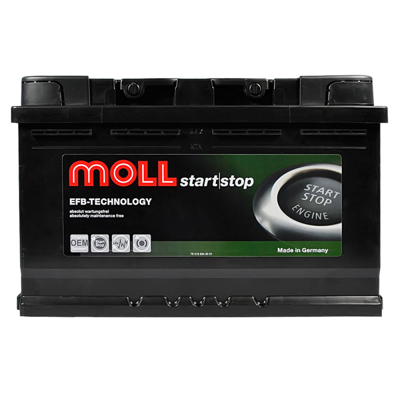 Автомобільний акумулятор MOLL EFB  70Ah 700A R+ (L3)