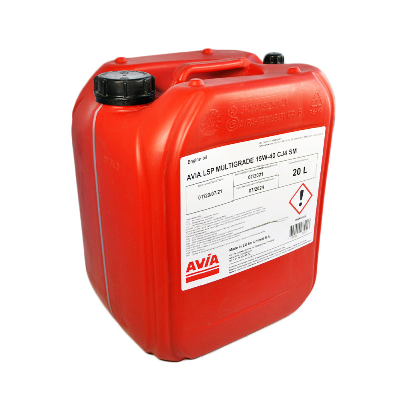 AVIA LSP Multigrade 15W40 CJ-4/SM 20л
