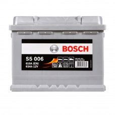 Автомобильный аккумулятор BOSCH 63Ah 610A L+ (левый +) L2 (S50 060) 