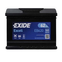 Автомобильный аккумулятор EXIDE Excell 62Аh 540A R+ (правый +) EB620