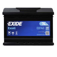 Автомобильный аккумулятор EXIDE Excell 74Аh 680A R+ (правый +) EB740