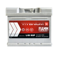 Автомобильный аккумулятор FIAMM Titanium Pro 50Аh 520А R+ (правый +)