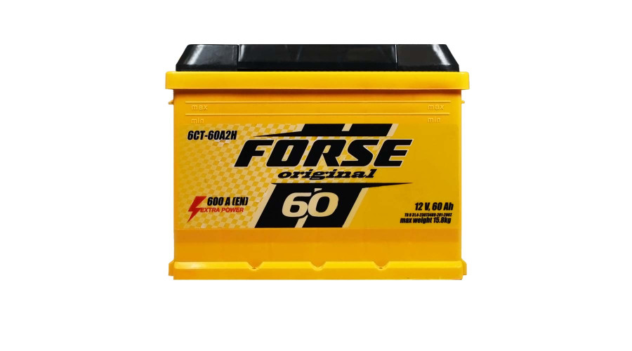 Автомобильный аккумулятор FORSE 60Ah 600A R+ (правый +) L2