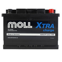 Автомобильные аккумулятор MOLL X-Tra Charge (L2) 62Ah 600A R+ (правый +)	