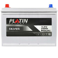Автомобільний акумулятор PLATIN Silver Asia SMF 105Ah 940A L+ (N70) н.к.
