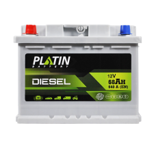 Автомобільний акумулятор PLATIN Silver Diesel MF 68Ah 640A L+ (L2)