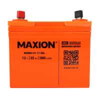 Мото аккумулятор MAXION MXBM-U1-11 GEL (12V, 32Ah, 300A, +/-)