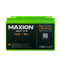 Акумулятор промисловий MAXION LiFePO4 MXLFP-12-36 (12V; 36Ah)