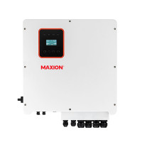 Гібридний безшумний настінний інвертор MAXION MXIN-R12KH3 (125-600V, 12000W) з чистою синусоідою