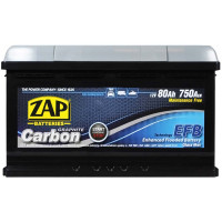 Автомобільний акумулятор ZAP Carbon EFB 80Аh 750А R+ (580 08) (LB4) (h=175)
