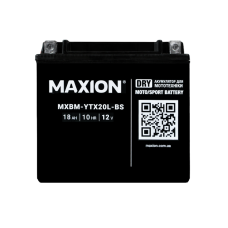 Мото акумулятор MAXION YTX20L-BS (12V, 18Ah, 260A, -/+)