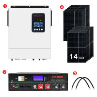 Комплект резервного живлення SMART-5.5kWSUNPV (5,5kW, 48V + 5kW LiFePO4 + 5,6kW сонячні панелі)