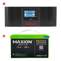 Комплект резервного живлення XL1200 (1.2kW, 12V + 1.2kW LiFePO4)