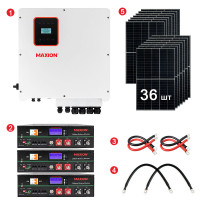 Комплект резервного живлення REVO-12000PV (12kW, 48V + 15kW LiFePO4 + 14.4kW сонячні панелі)