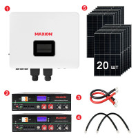 Комплект резервного живлення REVO-8000PV (12kW, 48V + 10kW LiFePO4 + 8kW сонячні панелі)