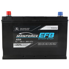 Автомобільний акумулятор MANFORCE EFB Asia 100Ah 850A L+ (D31)