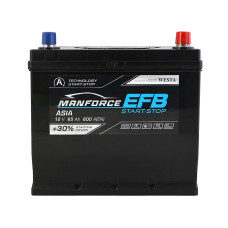 Автомобільний акумулятор MANFORCE EFB Asia 65Ah 600A R+ (D23)