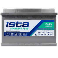 Автомобільний акумулятор ISTA Standard Plus 77 Аh 720А R+ (L3)