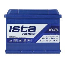 Автомобільний акумулятор ISTA Premium 65Ah 640A R+ (L2)