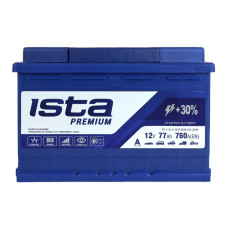 Автомобільний акумулятор ISTA Premium 77Ah 760A R+ (L3)