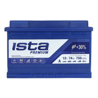 Автомобільний акумулятор ISTA Premium 74Ah 720A R+ (L3)