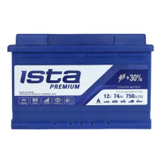 Автомобільний акумулятор ISTA Premium 74Ah 720A R+ (L3)