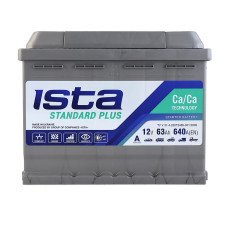 Автомобільний акумулятор ISTA Standard Plus 63Ah 640A R+ (L2)