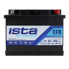 Автомобільний акумулятор ISTA Start/Stop EFB 60Ah 660A R+ (L2)
