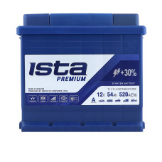 Автомобільний акумулятор ISTA Premium 54Ah 520A L+ (L1)