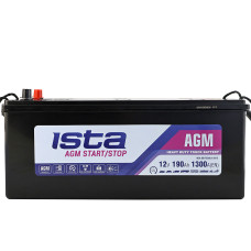 Автомобільний акумулятор ISTA AGM 190Ah 1300A L+ (D5)