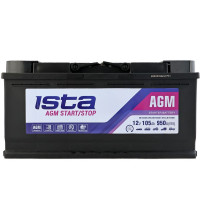 Автомобільний акумулятор ISTA AGM 105Ah 950A R+ (L6)