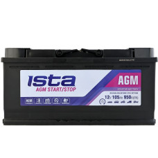 Автомобільний акумулятор ISTA AGM 105Ah 950A R+ (L6)