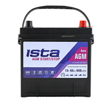 Автомобільний акумулятор ISTA AGM Asia 65Ah 650A R+ (D23)