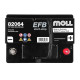 Автомобільний акумулятор MOLL EFB 64Ah 620A R+ (L2)